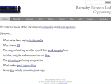 Tablet Screenshot of barnabybenson.co.uk